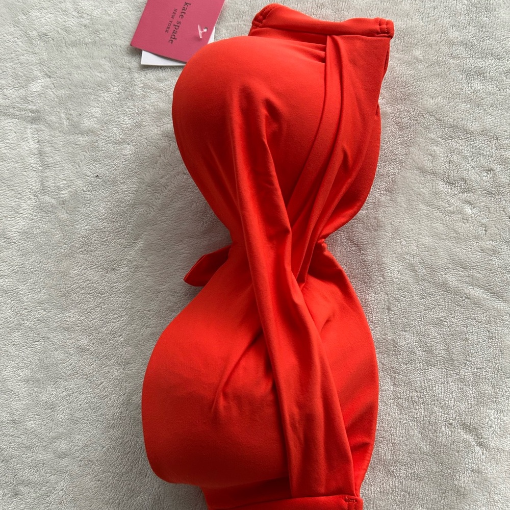 Kate Spade Vibrant Orange Bikini Top